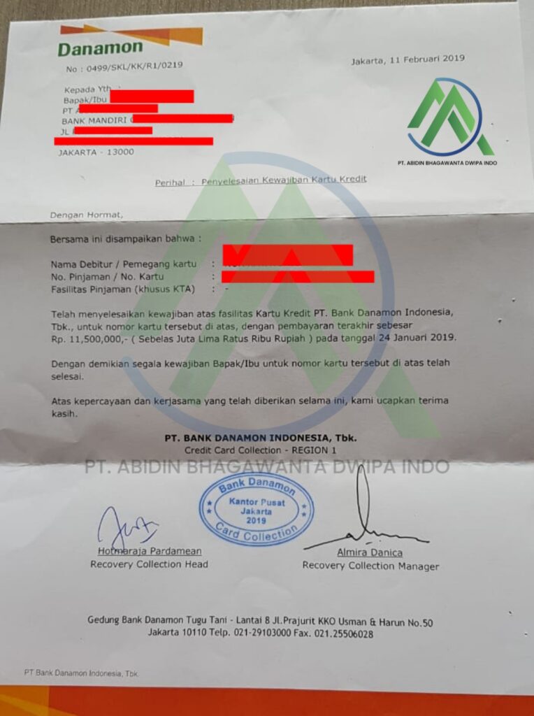 Jasa Tutup Kartu Kredti & KTA