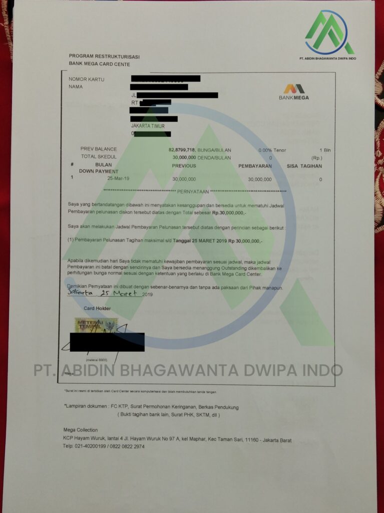 Jasa Tutup Kartu Kredti & KTA