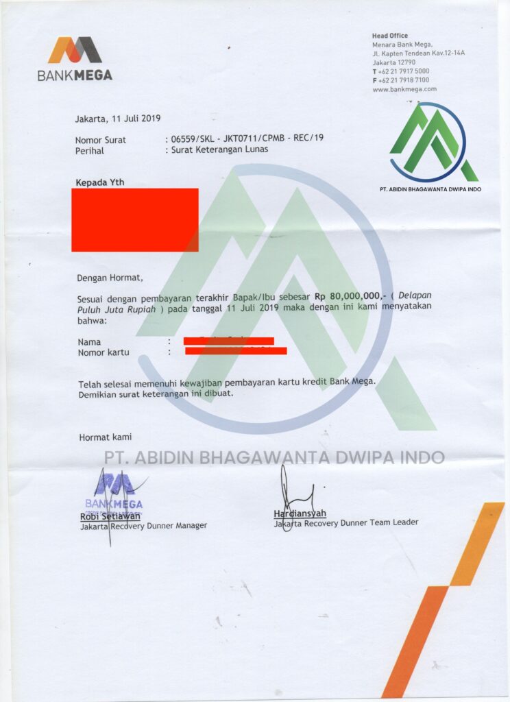 Jasa Tutup Kartu Kredti & KTA