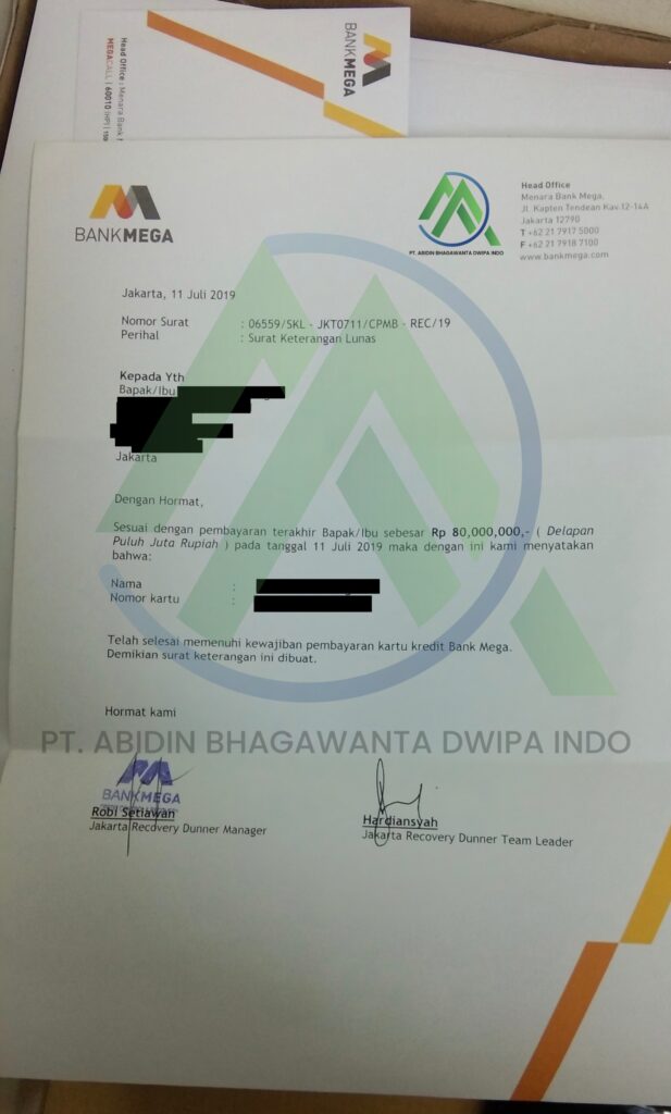 Jasa Tutup Kartu Kredti & KTA