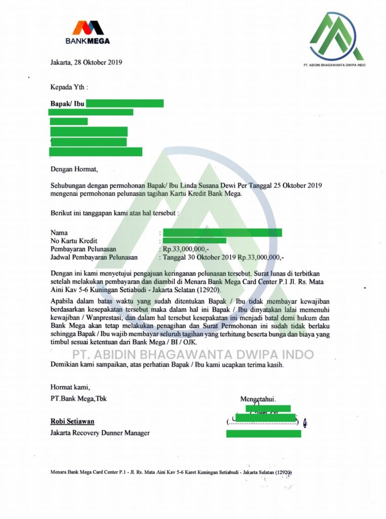 Jasa Tutup Kartu Kredti & KTA