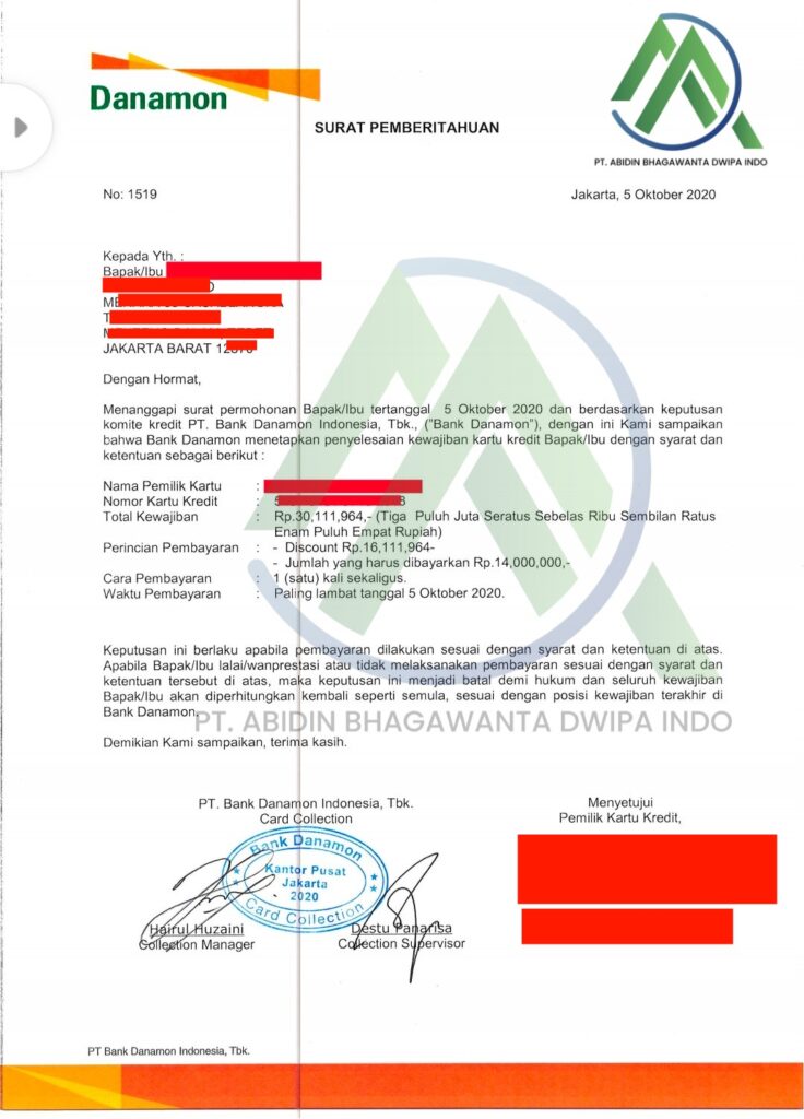 Jasa Tutup Kartu Kredti & KTA