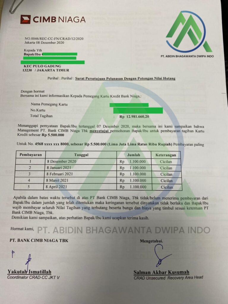 Jasa Tutup Kartu Kredti & KTA