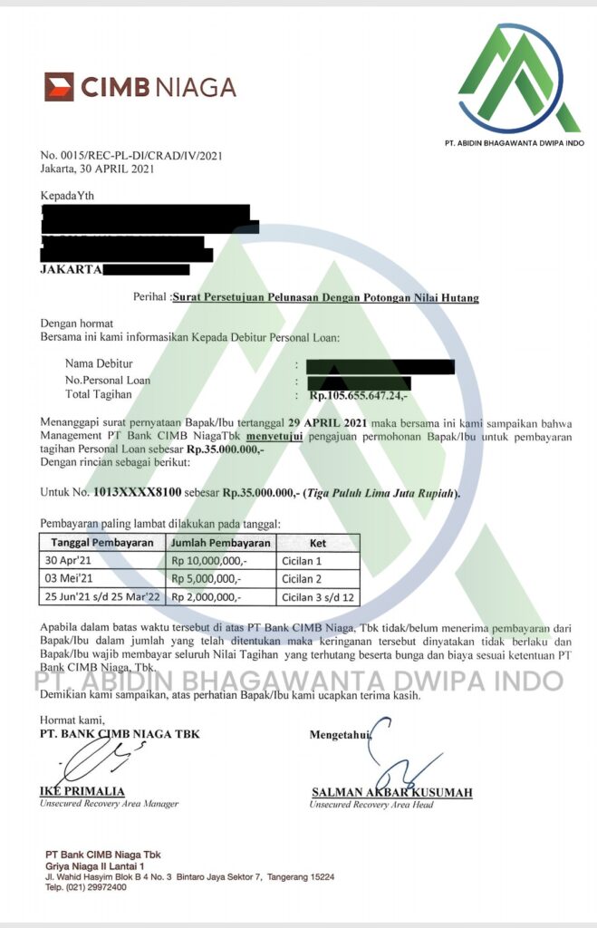 Jasa Tutup Kartu Kredti & KTA