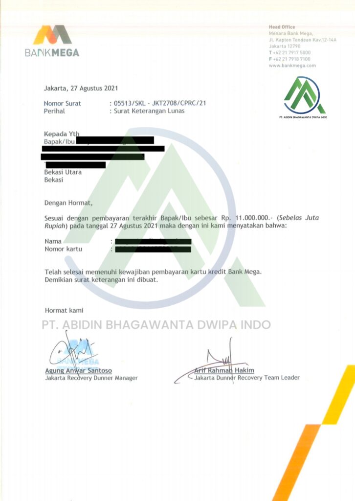 Jasa Tutup Kartu Kredti & KTA