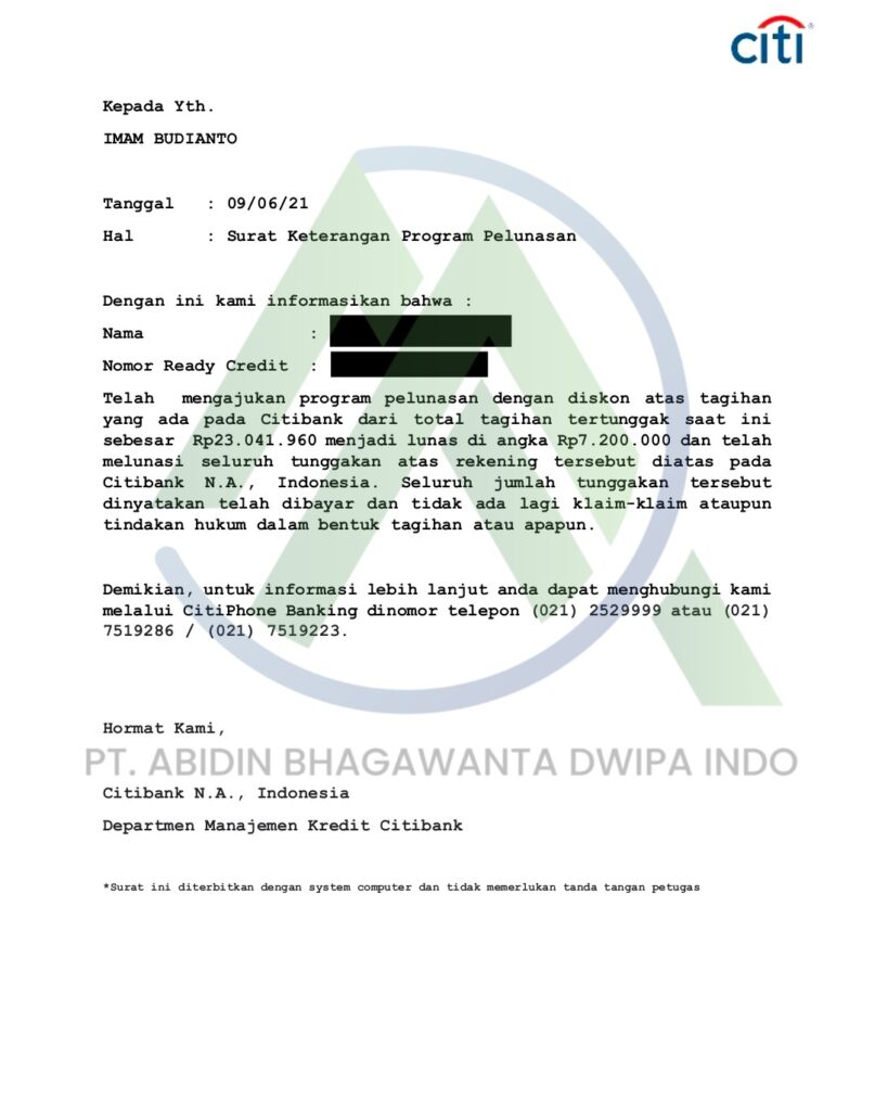 Jasa Tutup Kartu Kredti & KTA
