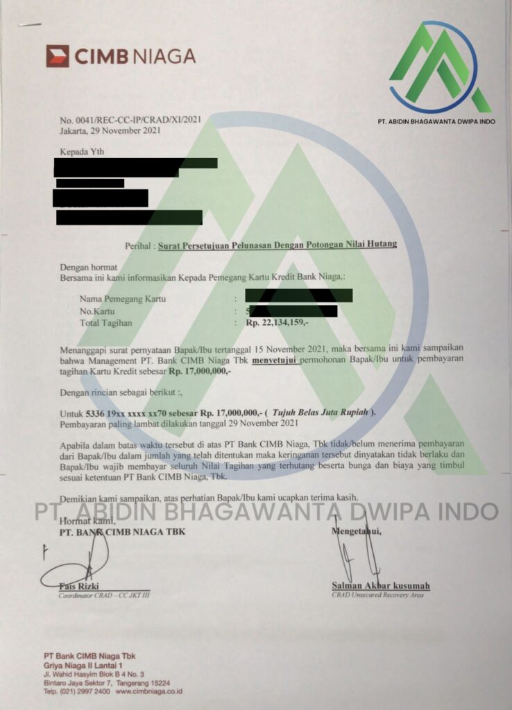 Jasa Tutup Kartu Kredti & KTA