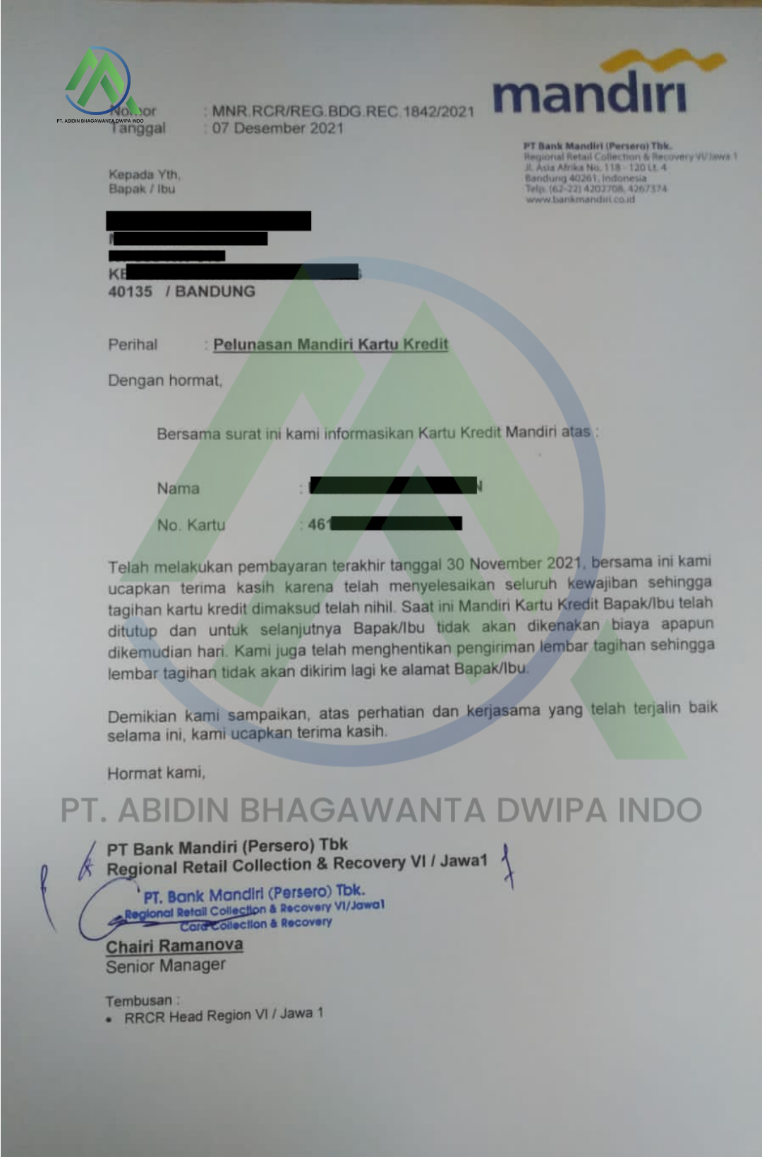 jasa tutup kartu kredit