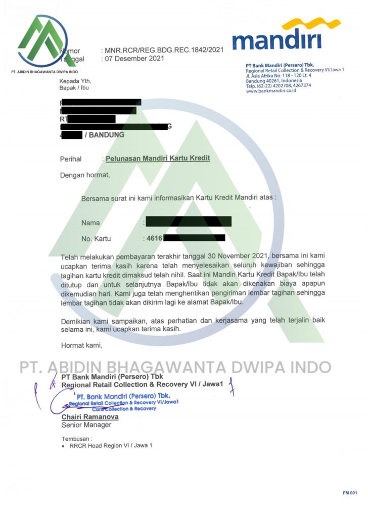Jasa Tutup Kartu Kredti & KTA