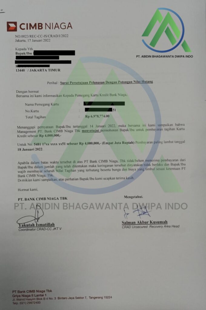 Jasa Tutup Kartu Kredti & KTA