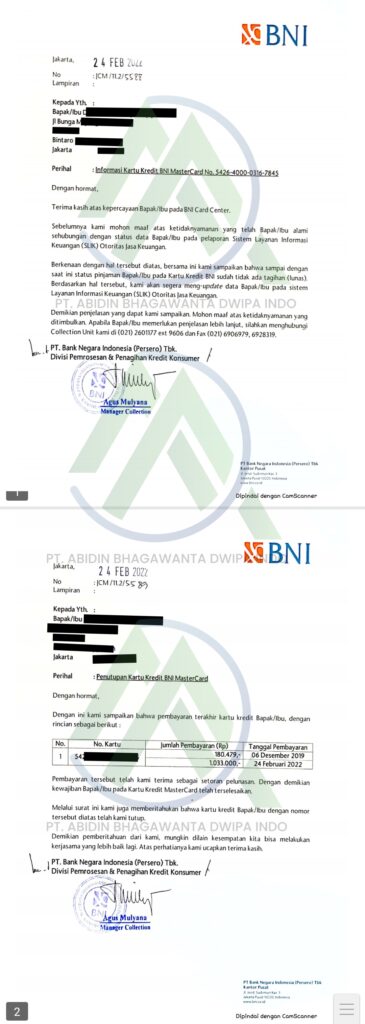Jasa Tutup Kartu Kredti & KTA