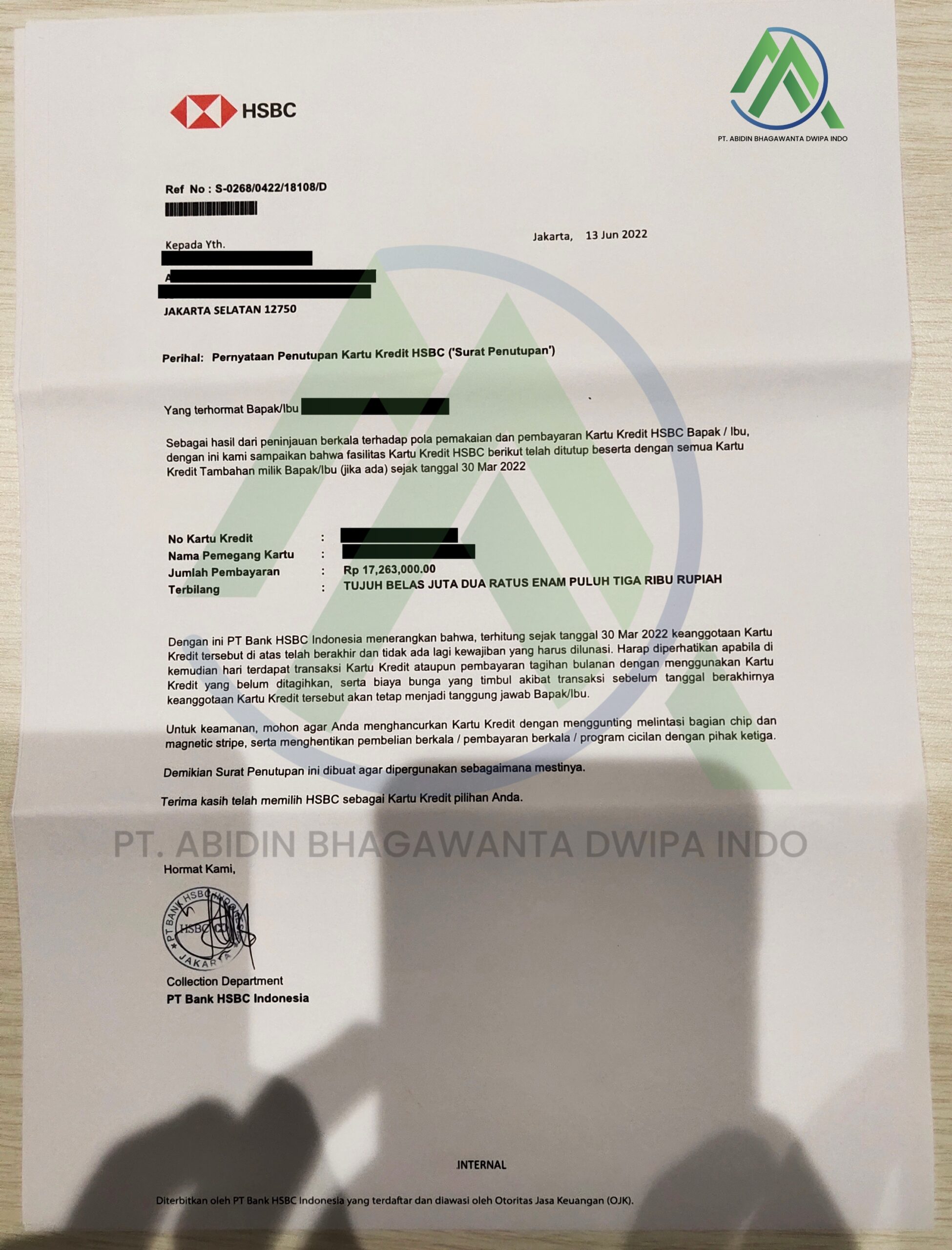 jasa tutup kartu kredit