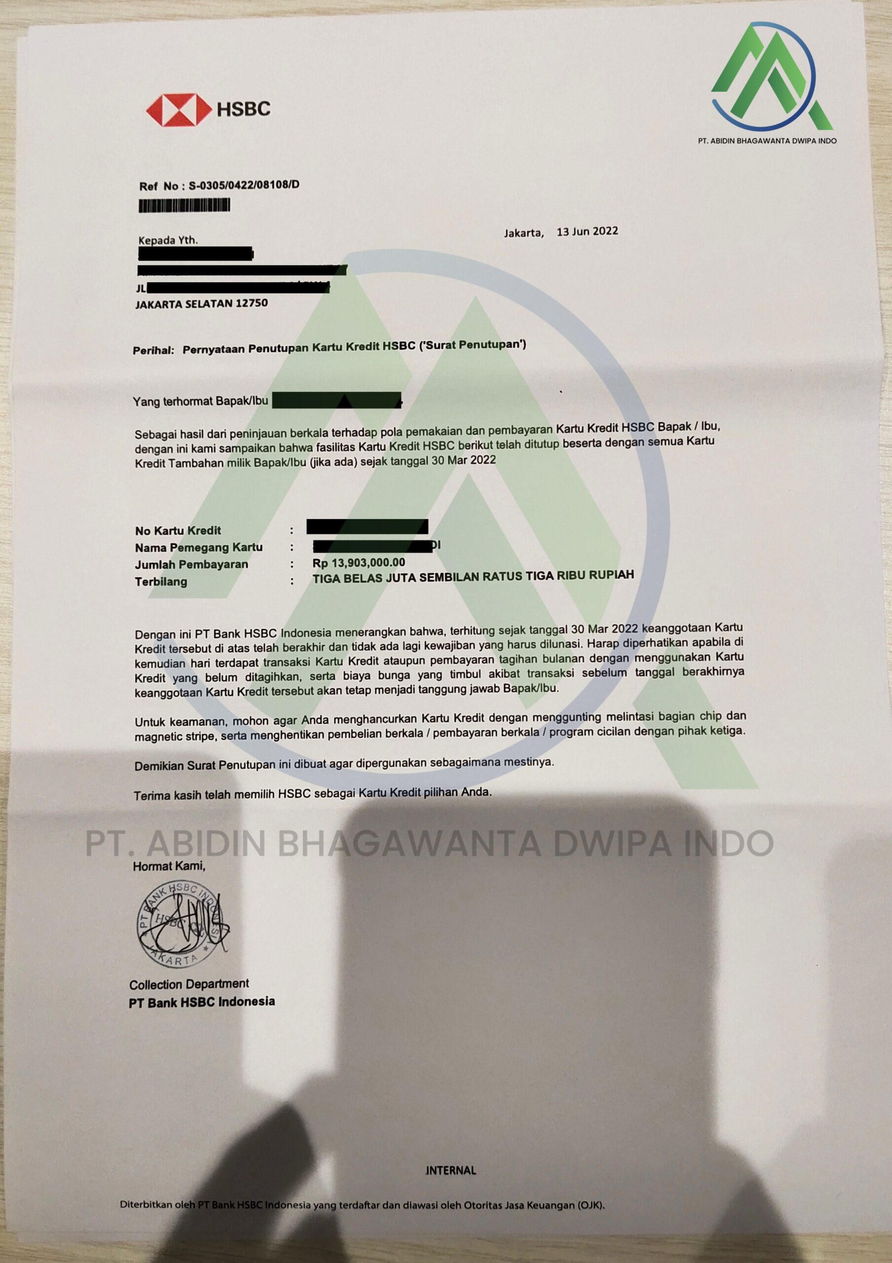 jasa tutup kartu kredit