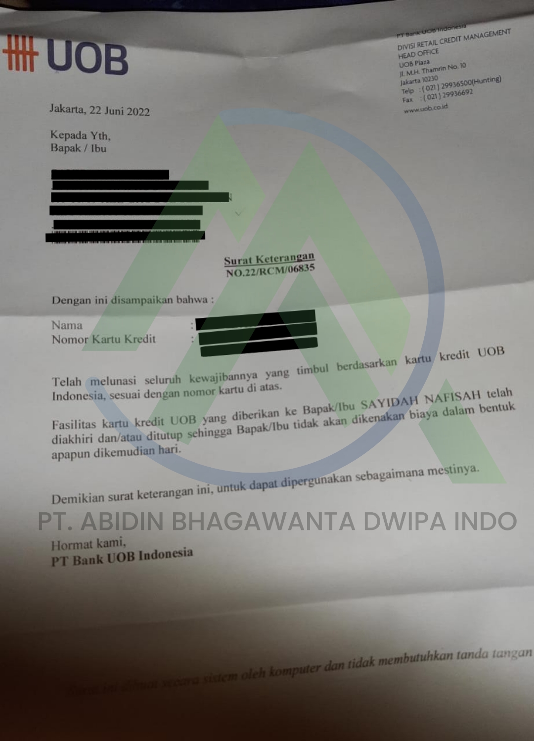 jasa tutup kartu kredit