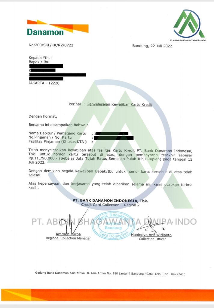 Jasa Tutup Kartu Kredti & KTA