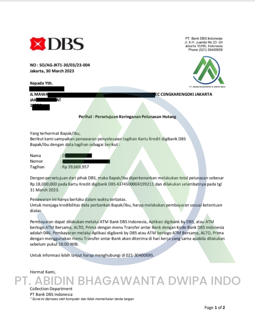 jasa tutup kartu kredit