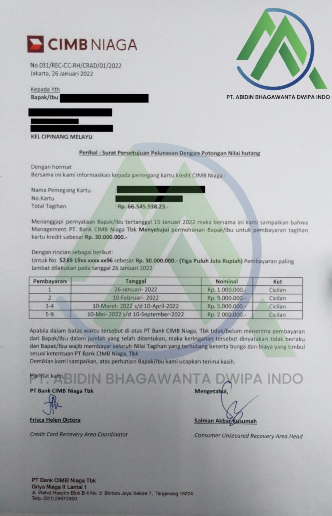 Jasa Tutup Kartu Kredti & KTA